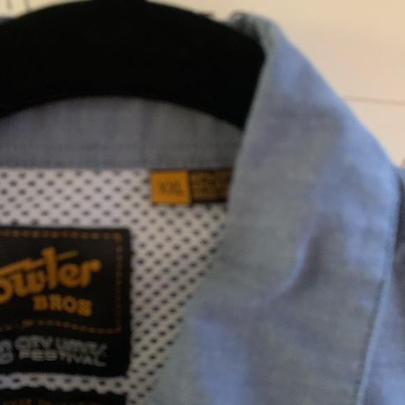 Howler Brothers Blue Shirt with Yellow Embroidery - Picture 4 of 5